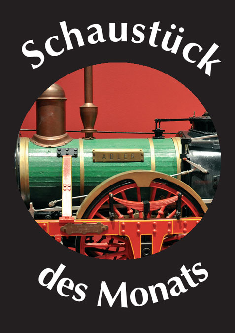 "Schaustück" des Monats Juli 2010: Modell des "Adlers" im Maßstab 1:5 (Ausschnitt). Hamburg, um 1960.