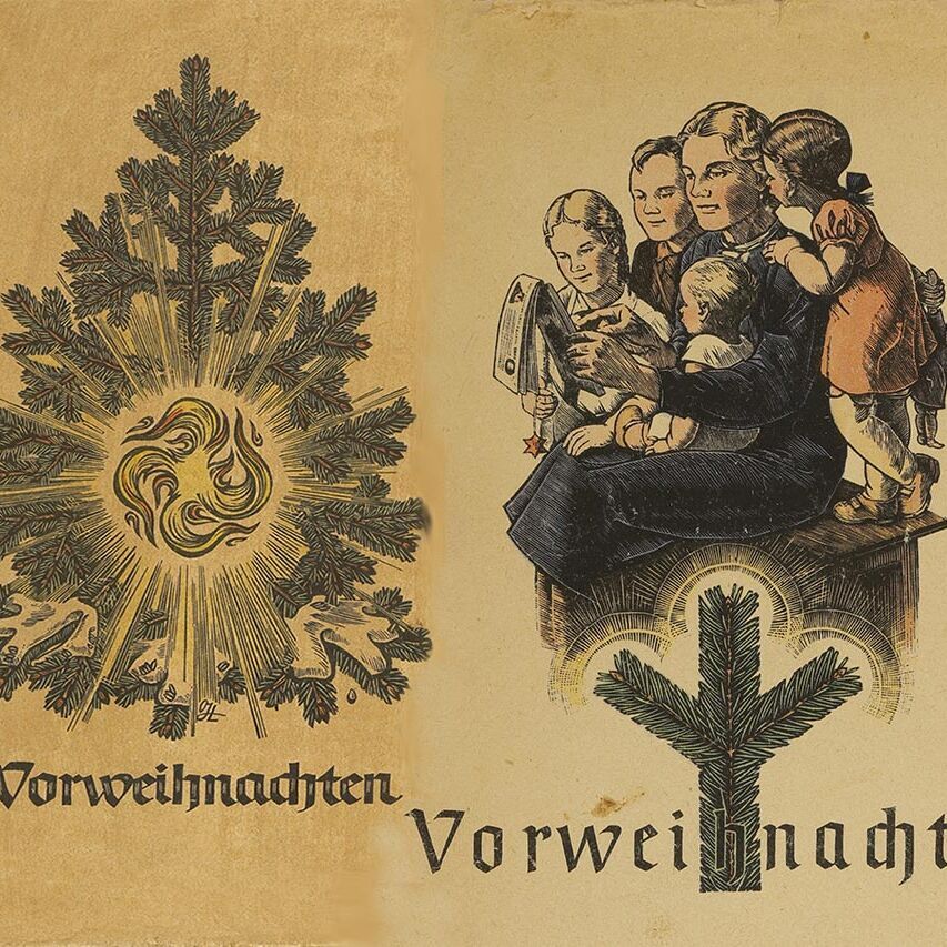 Nationalsozialistische Count-Down-Kalender "kapern" Advent und Weihnachten