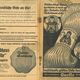Umschlag eines Wollmusterkatalogs mit Werbung für die Hausmarke "Dukaten Wolle", 1930er Jahre.