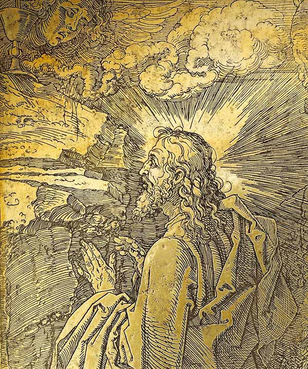 Albrecht Dürer: Christus am Ölberg (Detail), 1515, Eisendruckplatte. Bildnachweis: Staatsbibliothek Bamberg; Foto: Gerald Raab