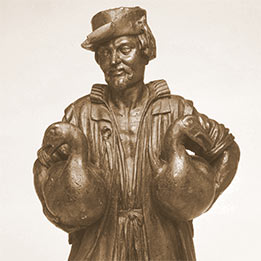 Das Gussmodell für den Gänsemännchenbrunnen