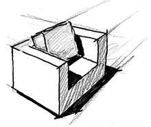 Sessel Skizze sdatec.com